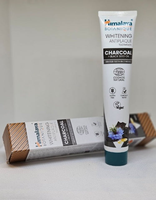 Fluorfri Tandkräm - Charcoal + Black Seed Oil, 75 ml